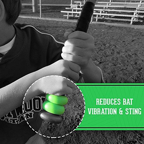 Grippi Ring Bat Grip Choke up Rings 2Pack for Youth Baseball, Softball